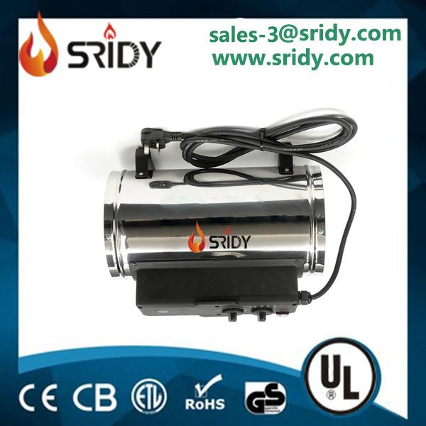 SRIDY Electric greenhouse heater fan heater 3 heat outputs 1kw 1.8kw & 2.8kw