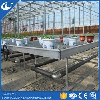 Metal Wire Growing Rolling Bench for Greenhouse