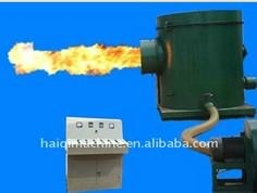 biomass drying burner for greenhouse heating