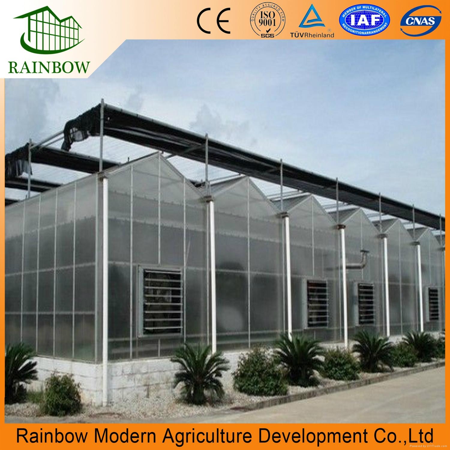 polycarbonate greenhouse for agriculture