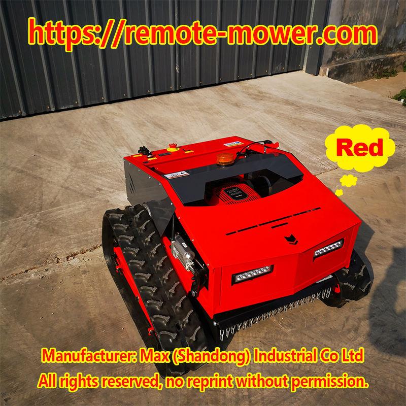 Reconmended Industrial Slope lawn mower with remote control brush cutter on trac