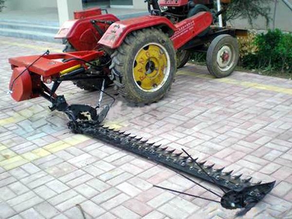 tractor lawn mower and hay rake