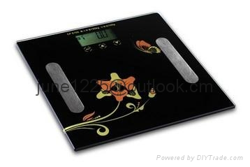 ELECTRONIC PERSONAL BATHROOM  SCALE WITH LCD SCREEN