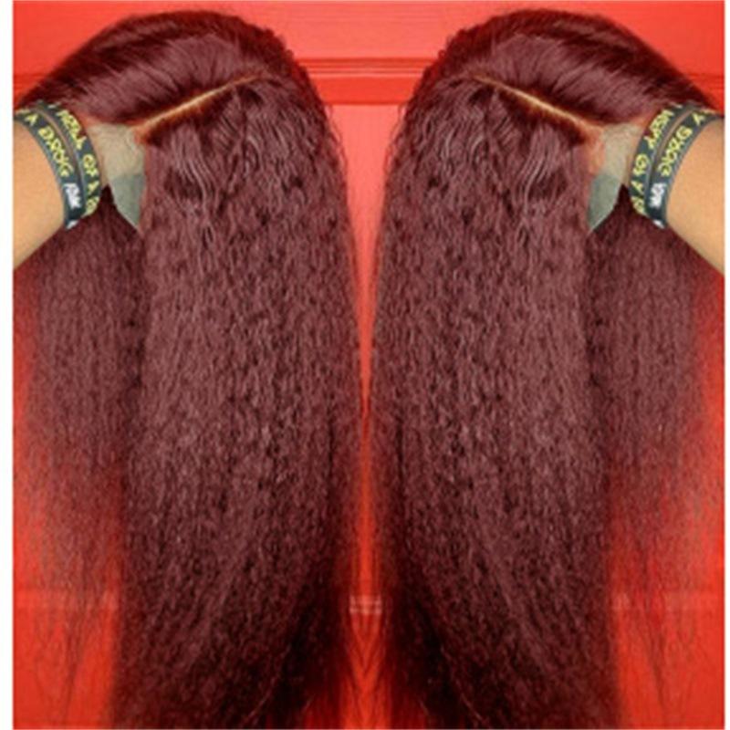 New Curly straight wigs Simulation Human Hair full wig Europ style  for women