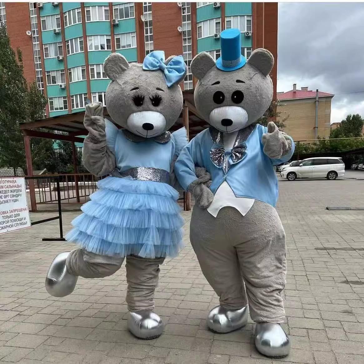 wedding dress teddy bear mascot costume adult teddy bear costume