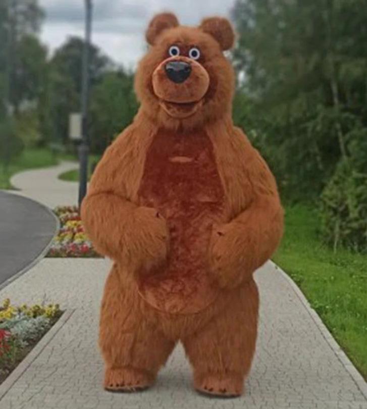 brown bear mascot costume adult bear inflatable costume