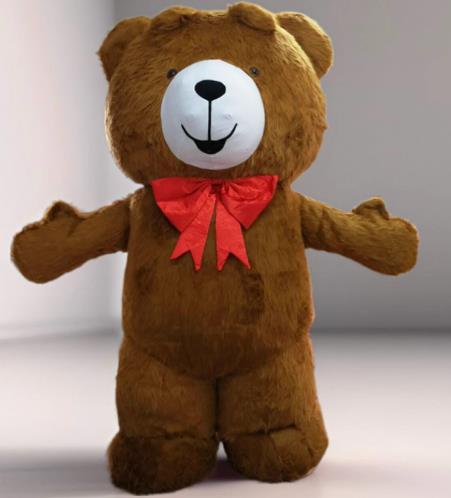 teddy bear costume man inflatable teddy bear mascot costume adult