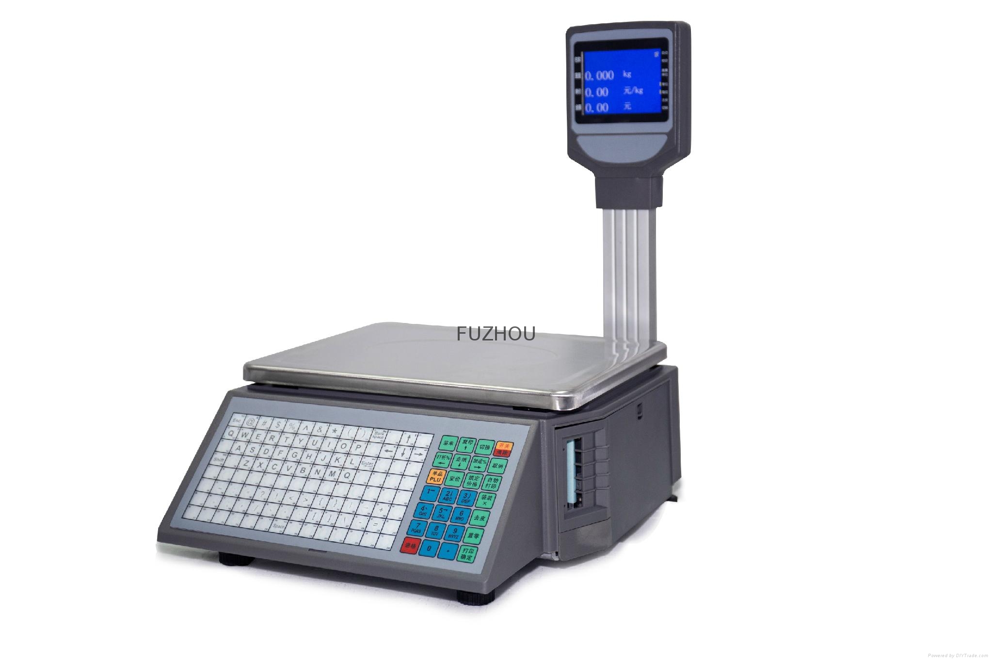 30kg Electronic Digital Barcode Label Printing Weighing Scales with Printer