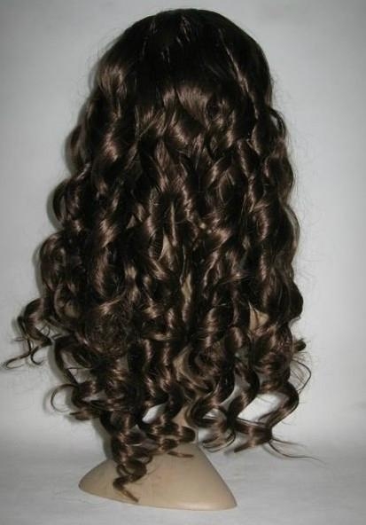 curly fashion style human hair lace wigs