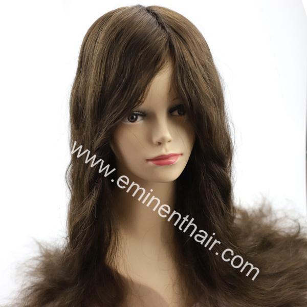 Lace with Clear PU Edge Silk Top Wigs