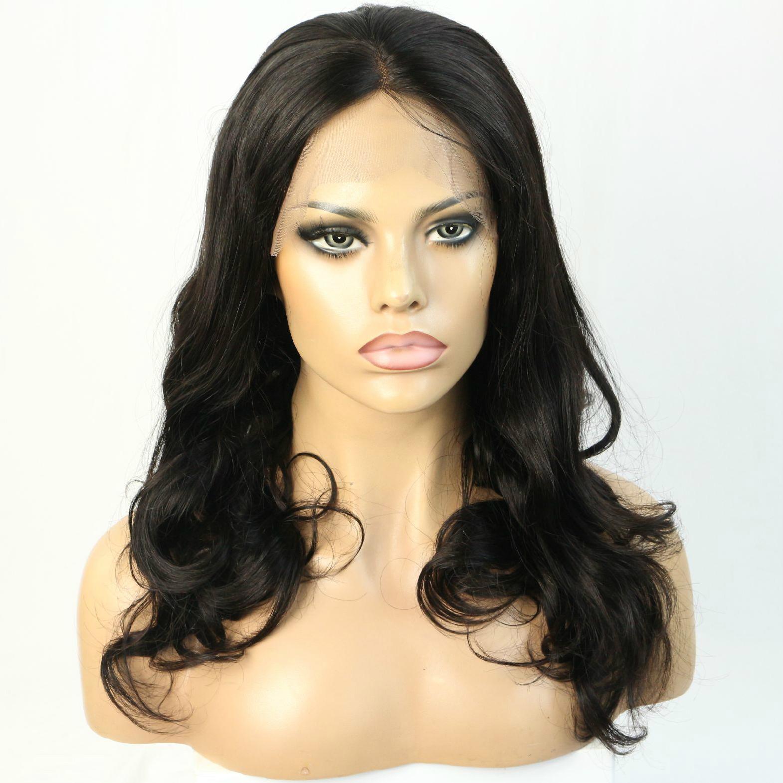Human hair wig brazilian virgin 360 lace frontal wig