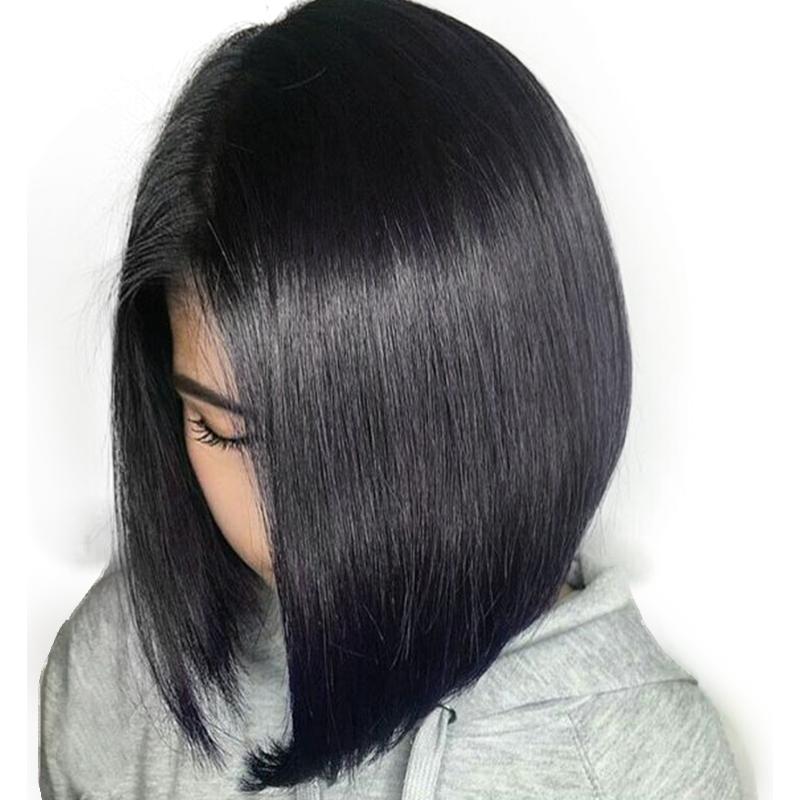 16" indian human hair straight full lace wigs