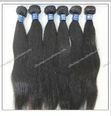 Peruvian virgin human hair weave,100% human hair natural color can be dyed with