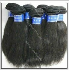 Top quality peruvian virgin human hair,straight,100g/PC,tangle free