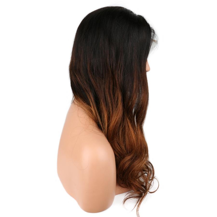 20" remy indian human hair body wave full lace wigs
