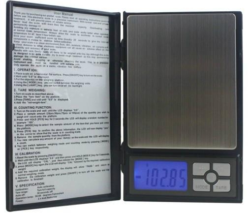 Notebook scale 500g/0.01g
