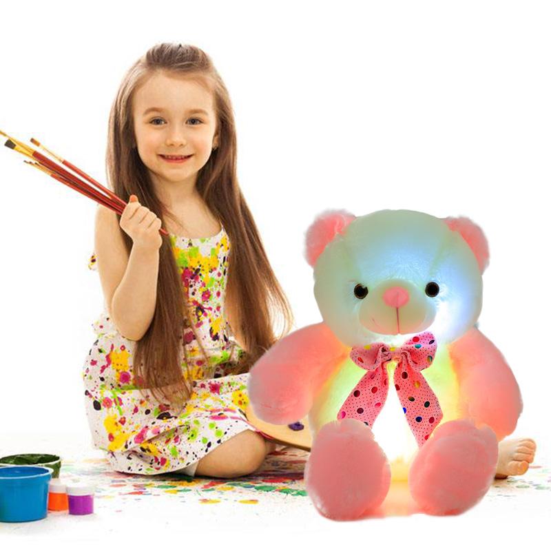 New Style LED Inductive Teddy Bear Stuffed Animals Plush Toy