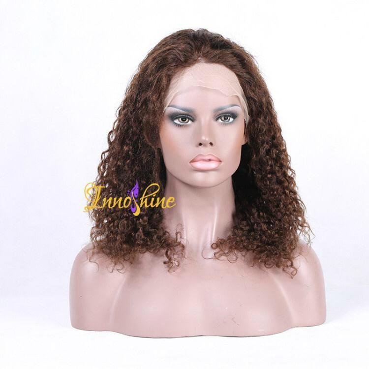100%Wholesale Good Quality Brazilian Water Wave Human Hair Remy Full Lace wigs