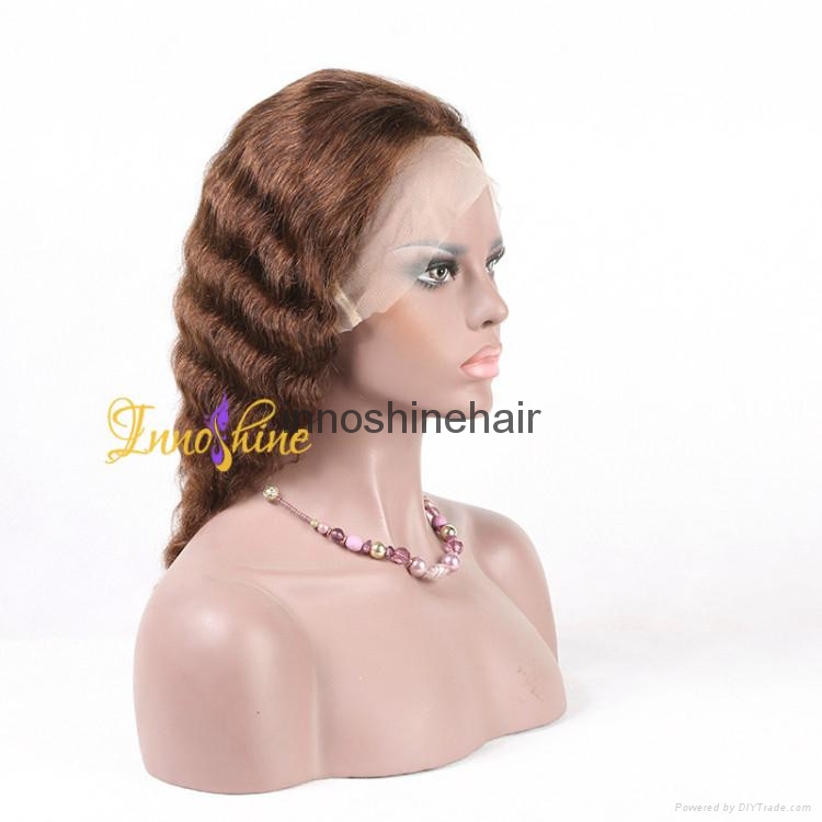 100% Wholesale Virgin Brazilian Human Hair Remy Full Lace Wig