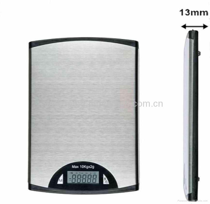 Slim&stainless steel kitchen scale