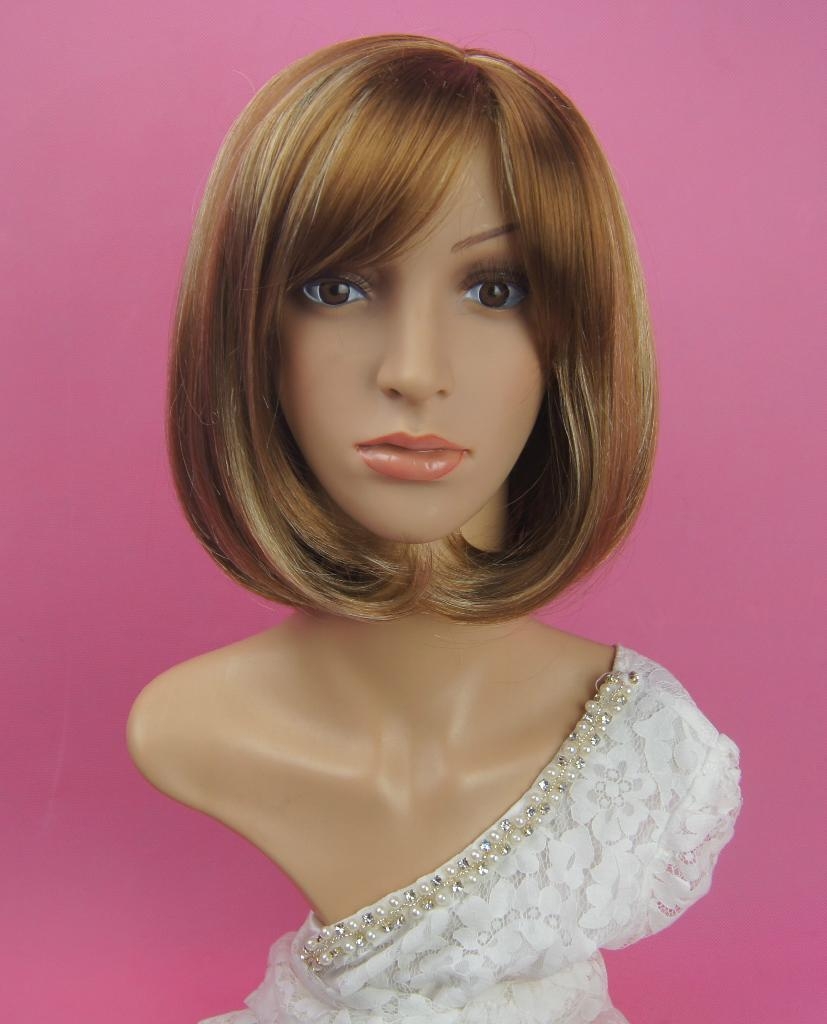 Yellow short synthetic BOBO wig for women hot seller