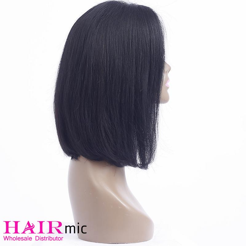 Silky Straight Lace Wigs 14inches BoB Human hair wig Factory wholesale price