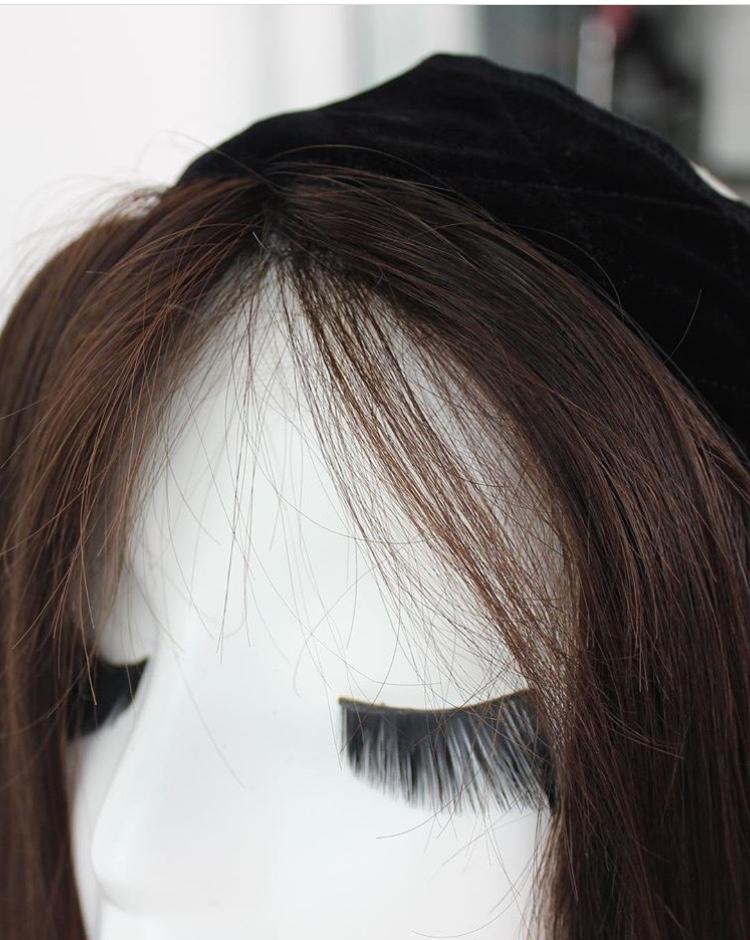 Stock European Virgin Hair Lace Wig Grips Headband With Hair