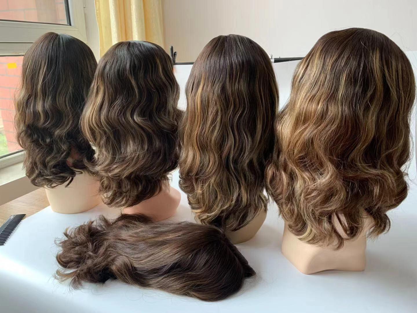 Top Quality European Virgin Hair Jewish Wigs Kosher Wig