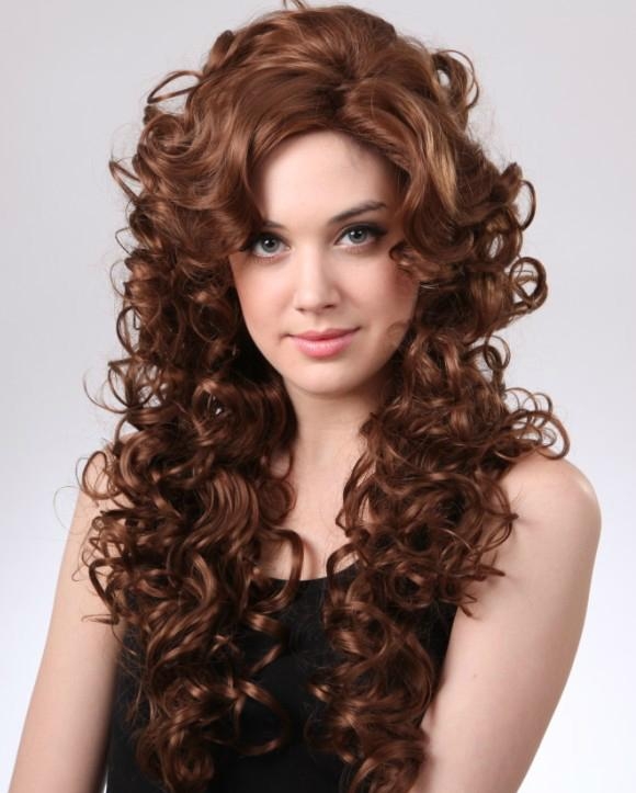 Deep wave long synthetic wig for women 2014 wholesale