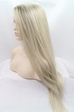 Long straight wholesale fashion dyed front lace wigs