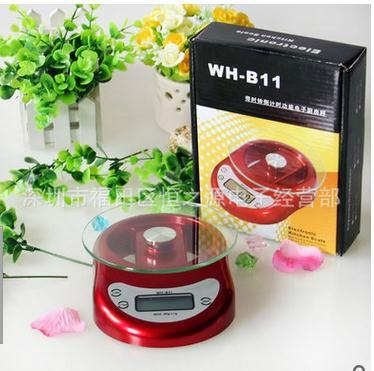 With clock kitchen scale portable mini electronic scale