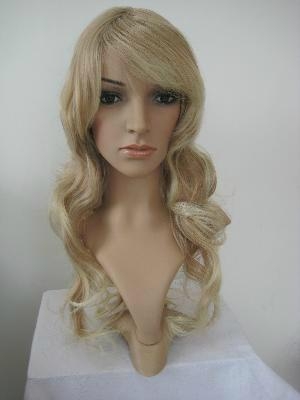 Women mixed blonde long wavy party cosplay wig wigs hair