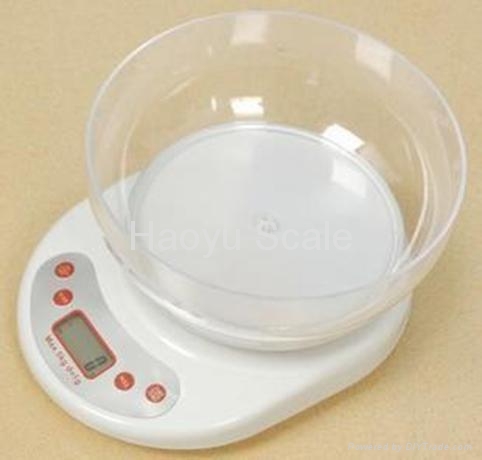 Mini Electronic Digital Kitchen Scale with Bowl 5KG