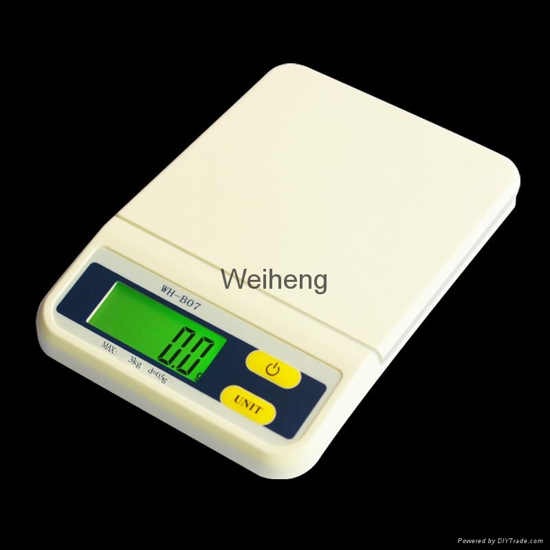 3kg 0.5g electronic household scale with backlit