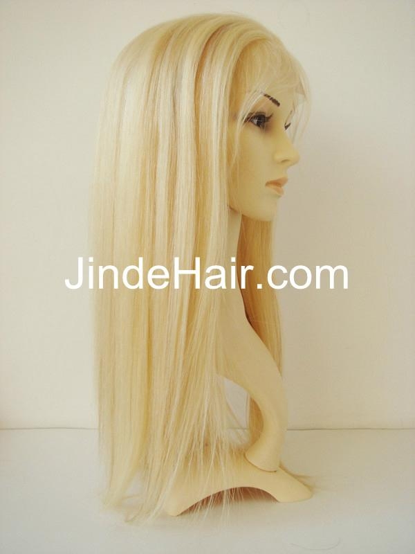 blonde thin skin around full lace wig