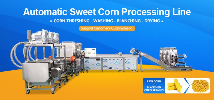 Large Capacity Automatic Sweet Corn Threshing Cutting Machines Line
