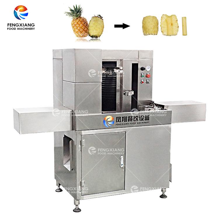 Automatic pineapple peeling, core cutting machine