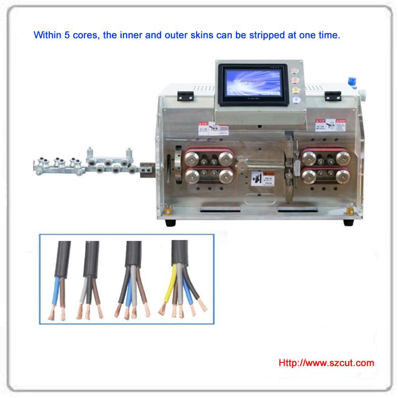 Automatic Round sheath multi-core stripping machine