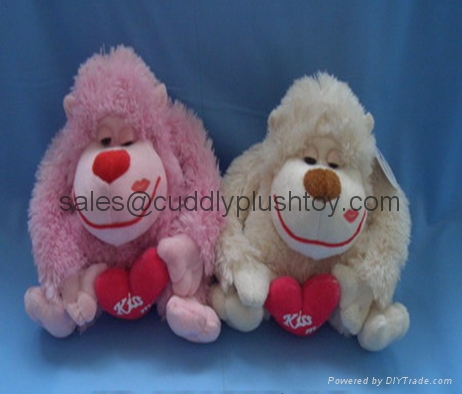 Valentine Stuffed Dog Toys Plush Dog Animals