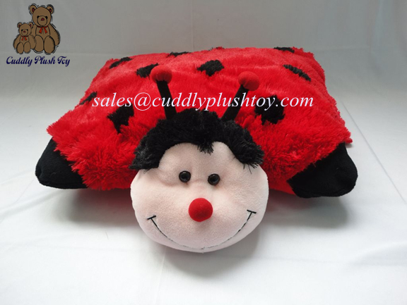 Custom made plush ladybug pillow toys
