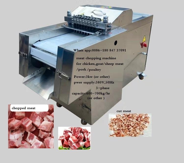 Full Automatic Fish/Chicken/Beef Meat Cube Chopping Machine