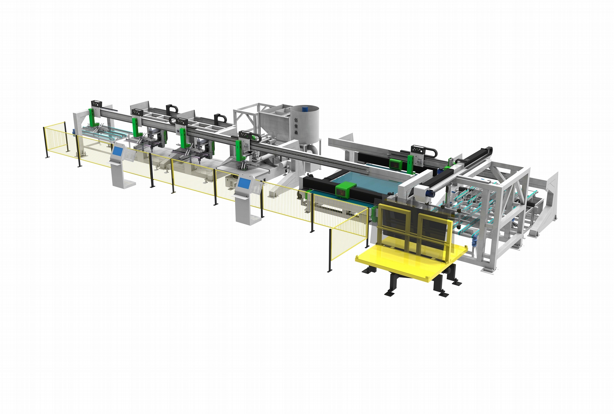 Professional fully automatic automotive glass pre-treatment line equipment