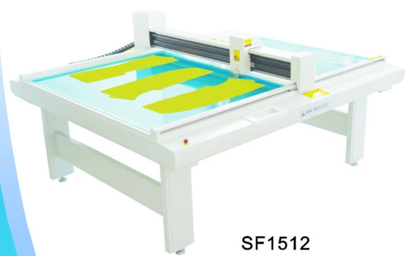 SF1512 costume die cut plotter sample flat bed machine