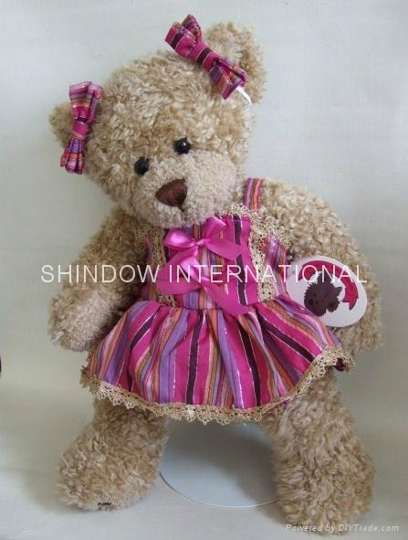 Plush teddy bear dress bear toy