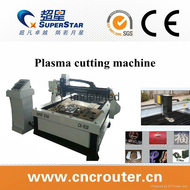 Metal cutting machine with plasma