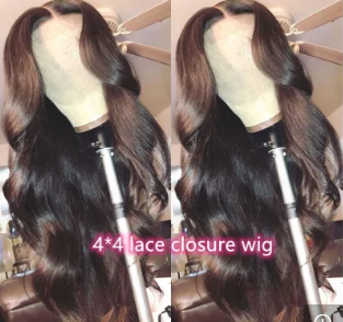 Curly Brazilian Human Remy Hair Body Wave HD Lace Frontal Wigs