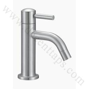 stainless steel single cold basin faucet