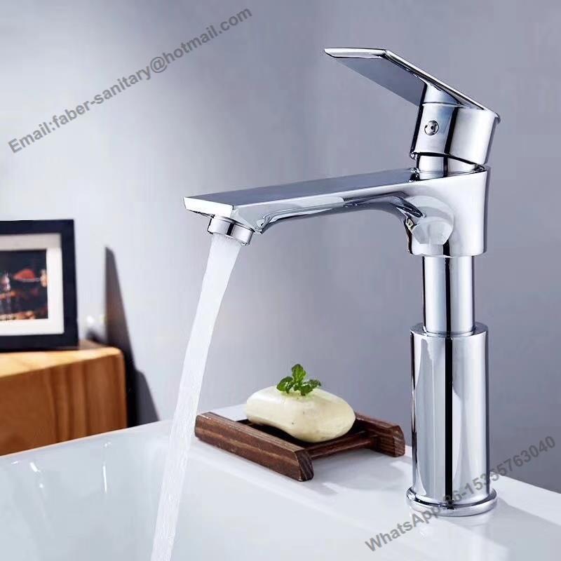 brass pull-out kitchen faucet single lever basin faucet