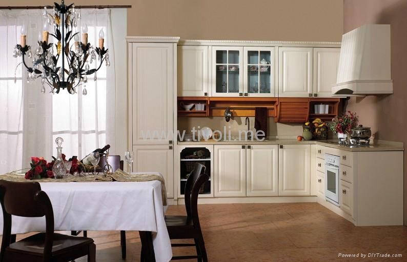 PVC cabinets for kitchen, classic design