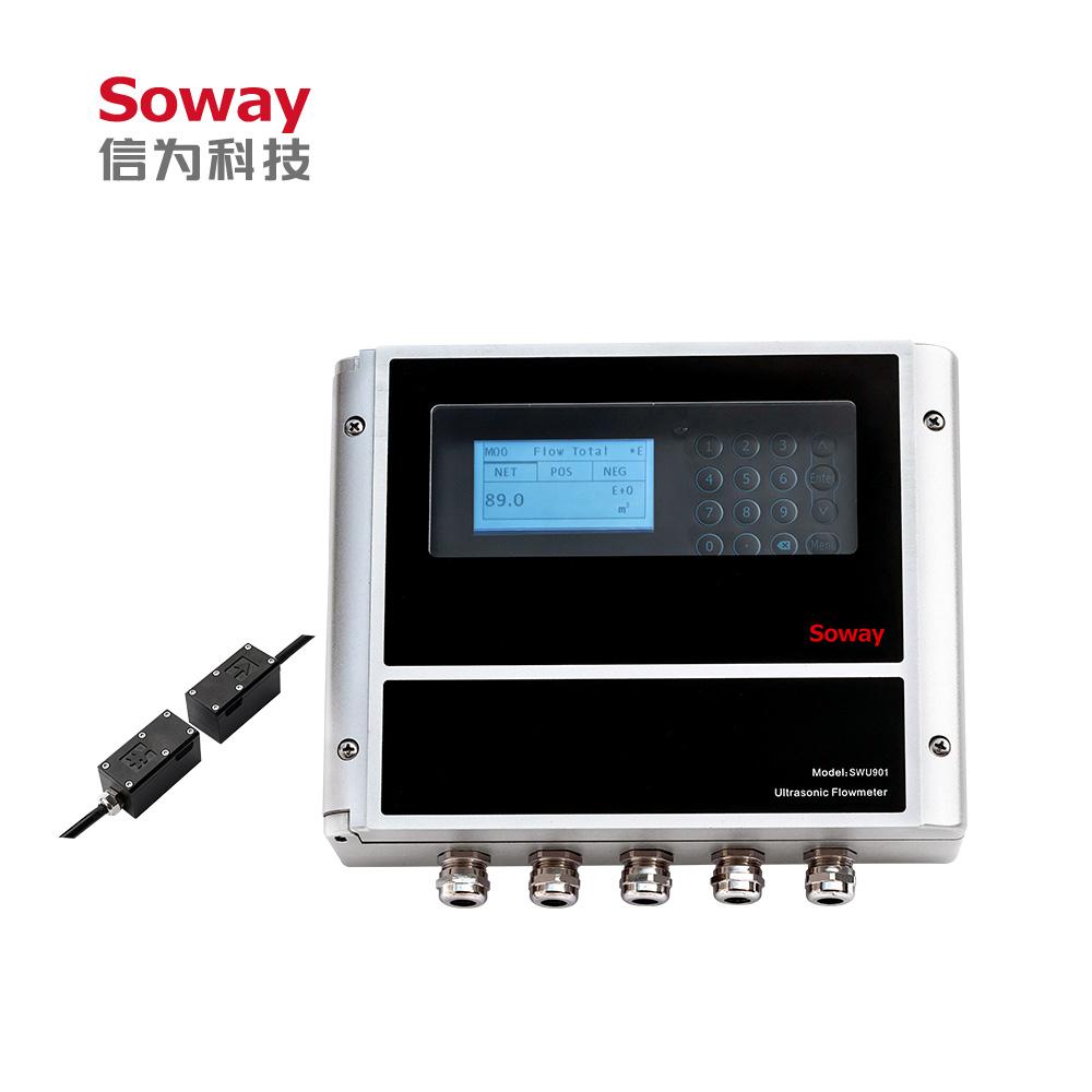 SWU901 wall-mount clamp-on ultrasonic flow meter